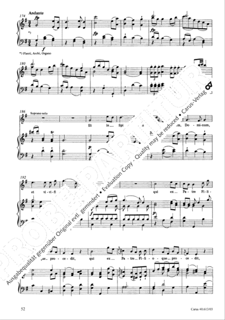 Mass in C (Missa in C) 4-Part scores gallery preview page 53