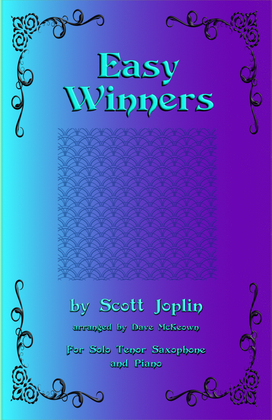 Book cover for The Easy Winners, for Tenor Saxophone and Piano