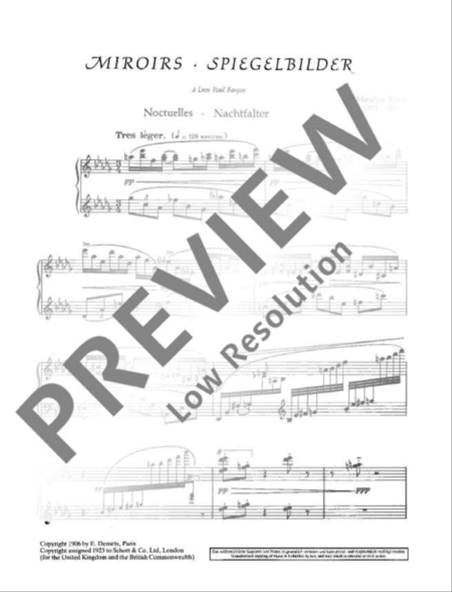 Miroirs Miroirs Piano Solo scores gallery preview page 4