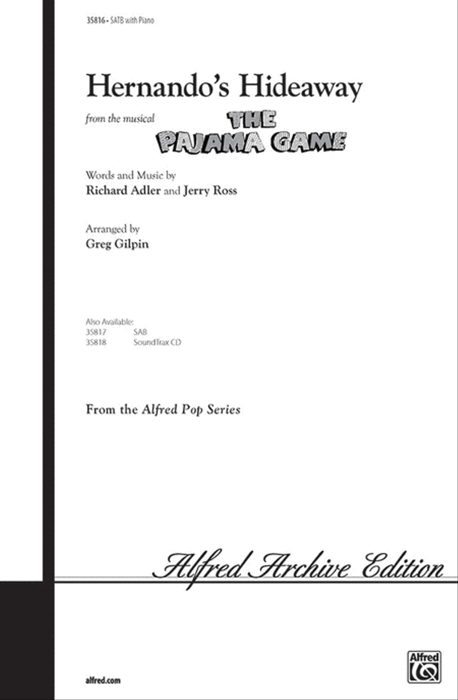 Hernando's Hideaway 4-Part scores gallery preview page 1