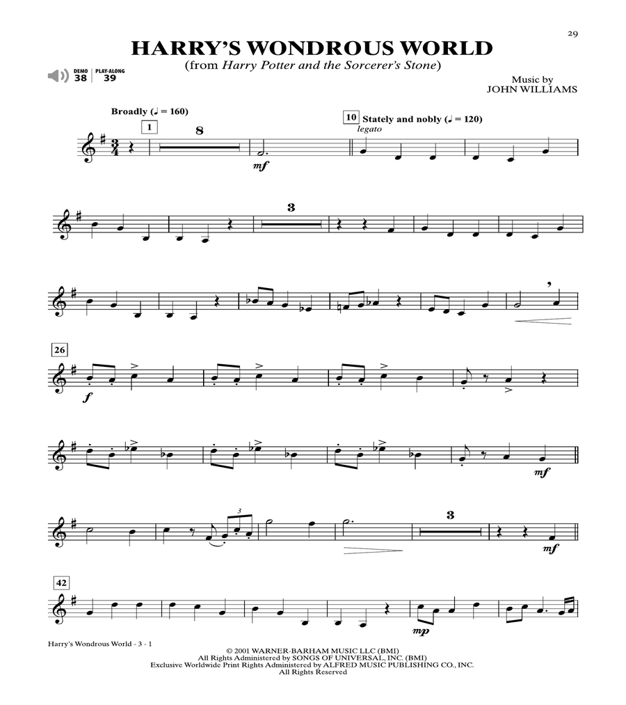 Ultimate Movie Instrumental Solos Horn Solo scores gallery preview page 3