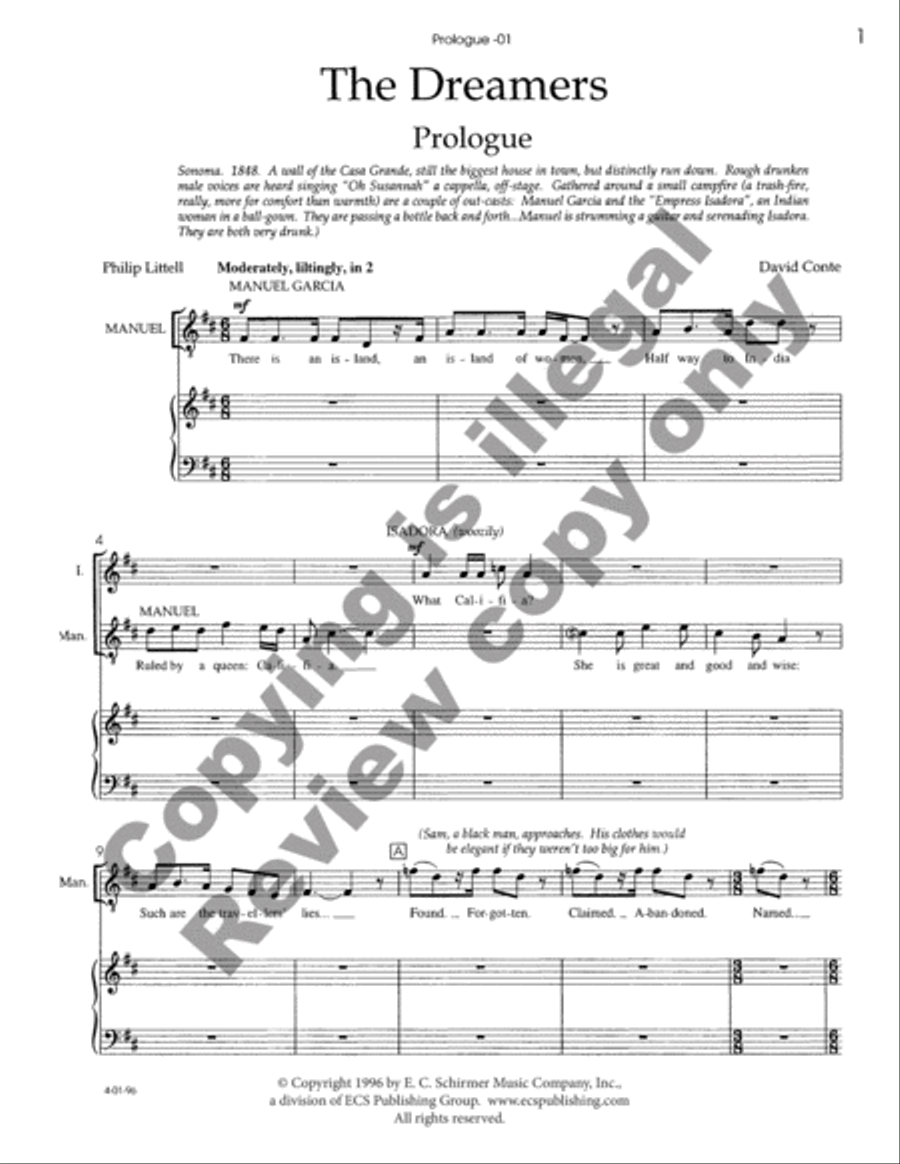 The Dreamers Piano, Vocal scores gallery preview page 8