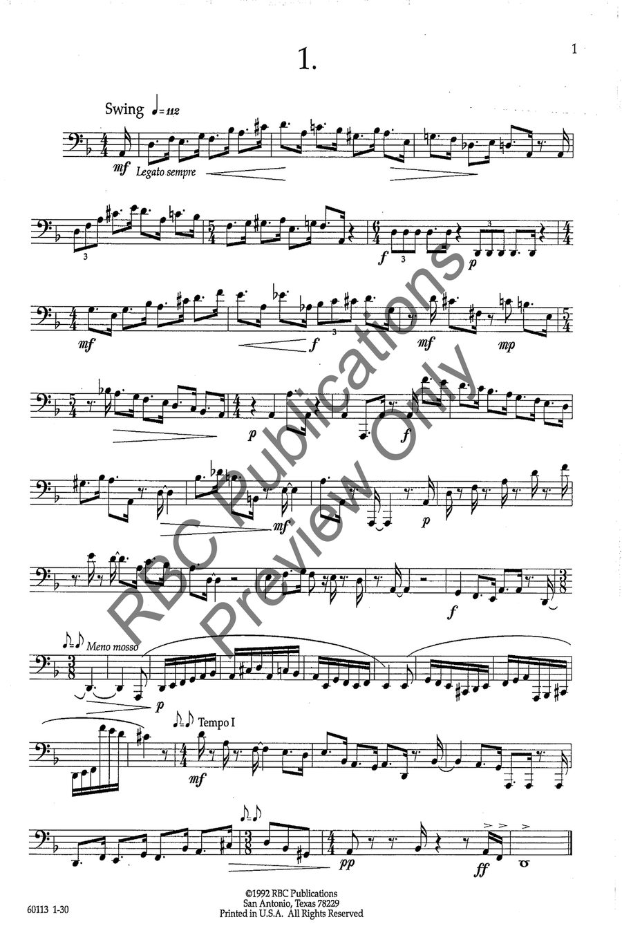 Technical Studies For Bass Trombone Choir scores gallery preview page 4