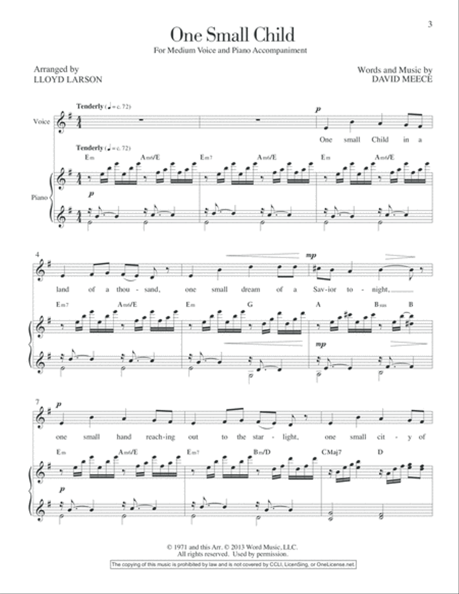 One Small Child Choir scores gallery preview page 4