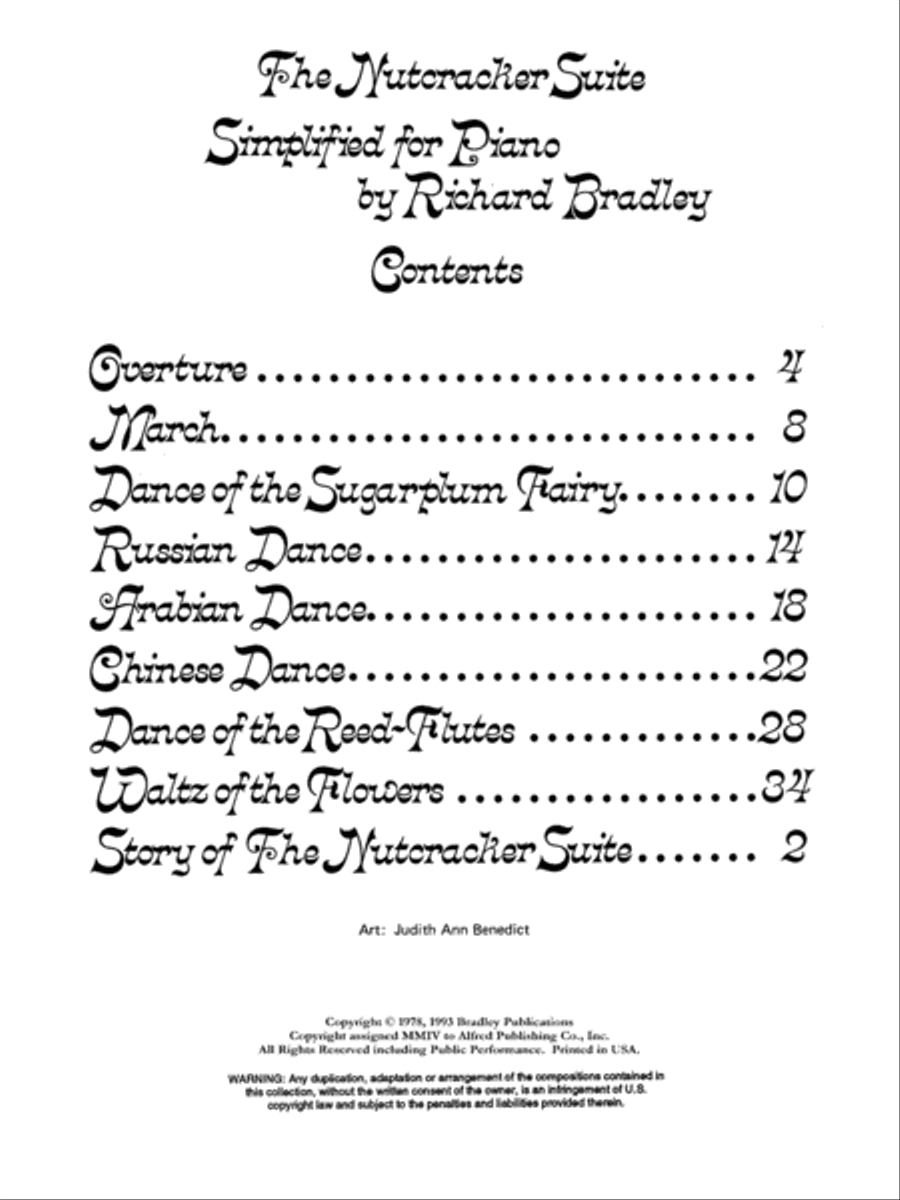 The Nutcracker Suite Easy Piano scores gallery preview page 2