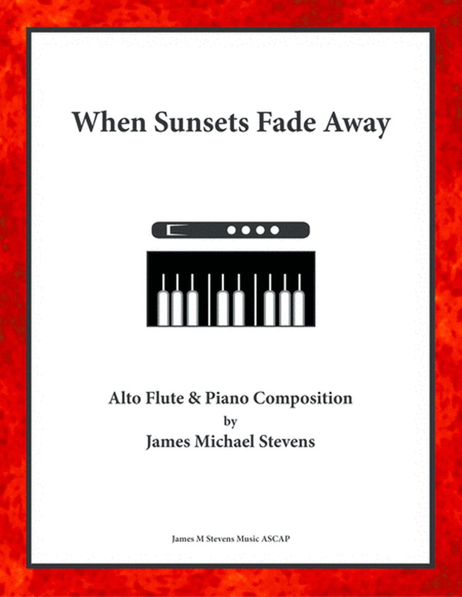 When Sunsets Fade Away - Alto Flute & Piano image number null