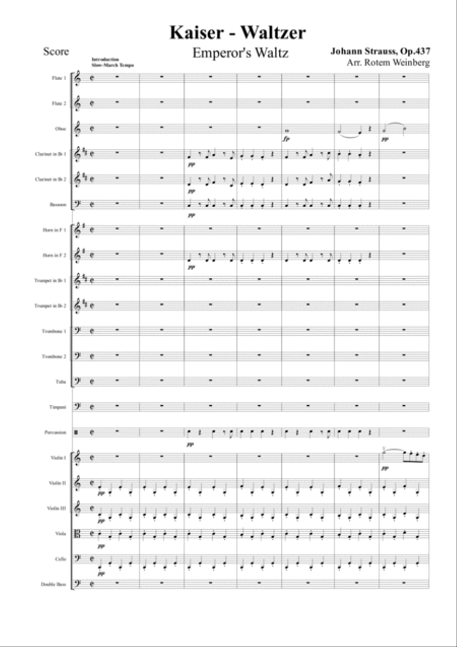 Kaiser-Waltzer Full Orchestra scores gallery preview page 2