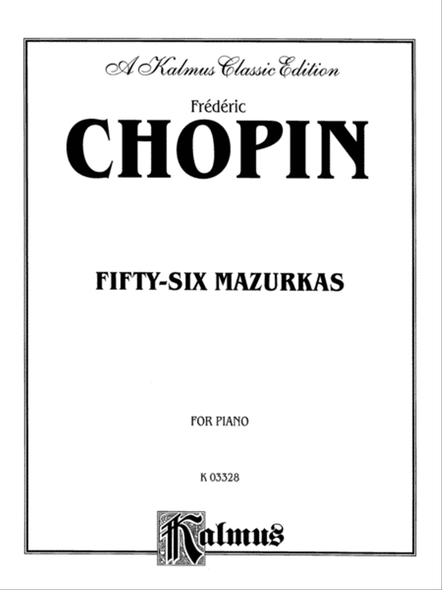 Fifty-six Mazurkas Piano Solo scores gallery preview page 2