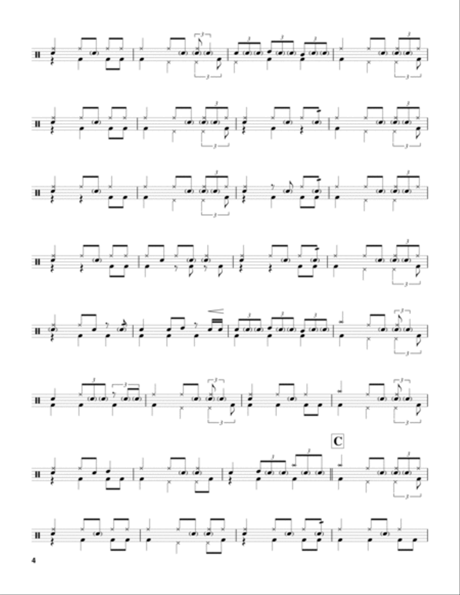 Norwegian Wood (This Bird Has Flown) Drum Set scores gallery preview page 4