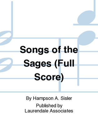 Book cover for Songs of the Sages (Full Score)