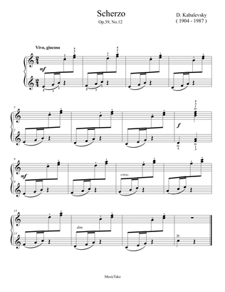 Kabalevsky Scherzo Op.39 No.12
