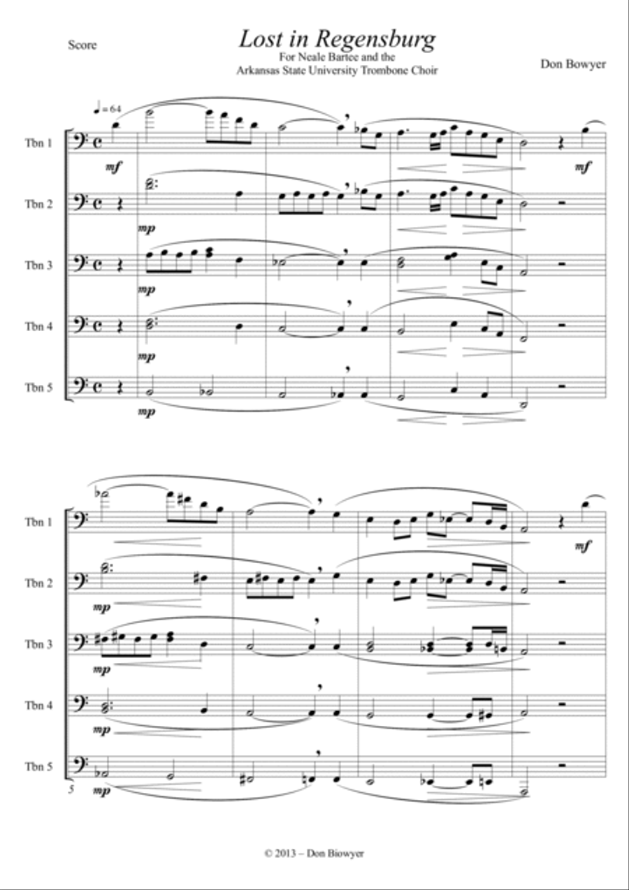Lost in Regensburg (A4 size) Divisi scores gallery preview page 2