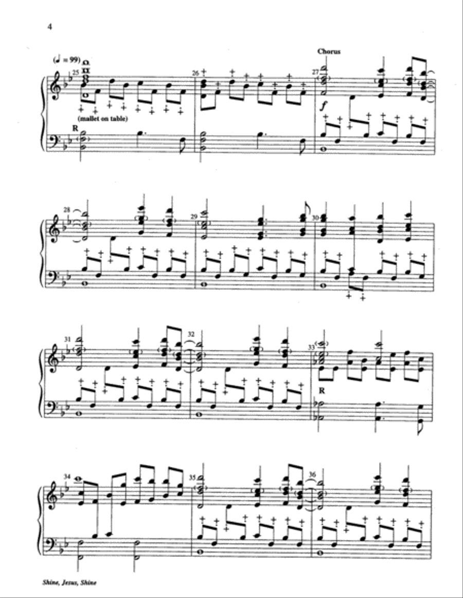 Shine, Jesus, Shine Shine, Jesus, Shine 5-Octaves scores gallery preview page 11