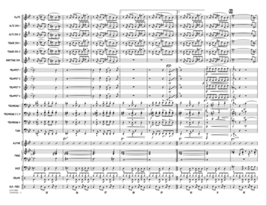 Libertango - Full Score Jazz Ensemble scores gallery preview page 4