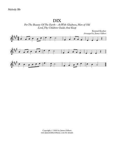 DIX (For The Beauty Of The Lord)