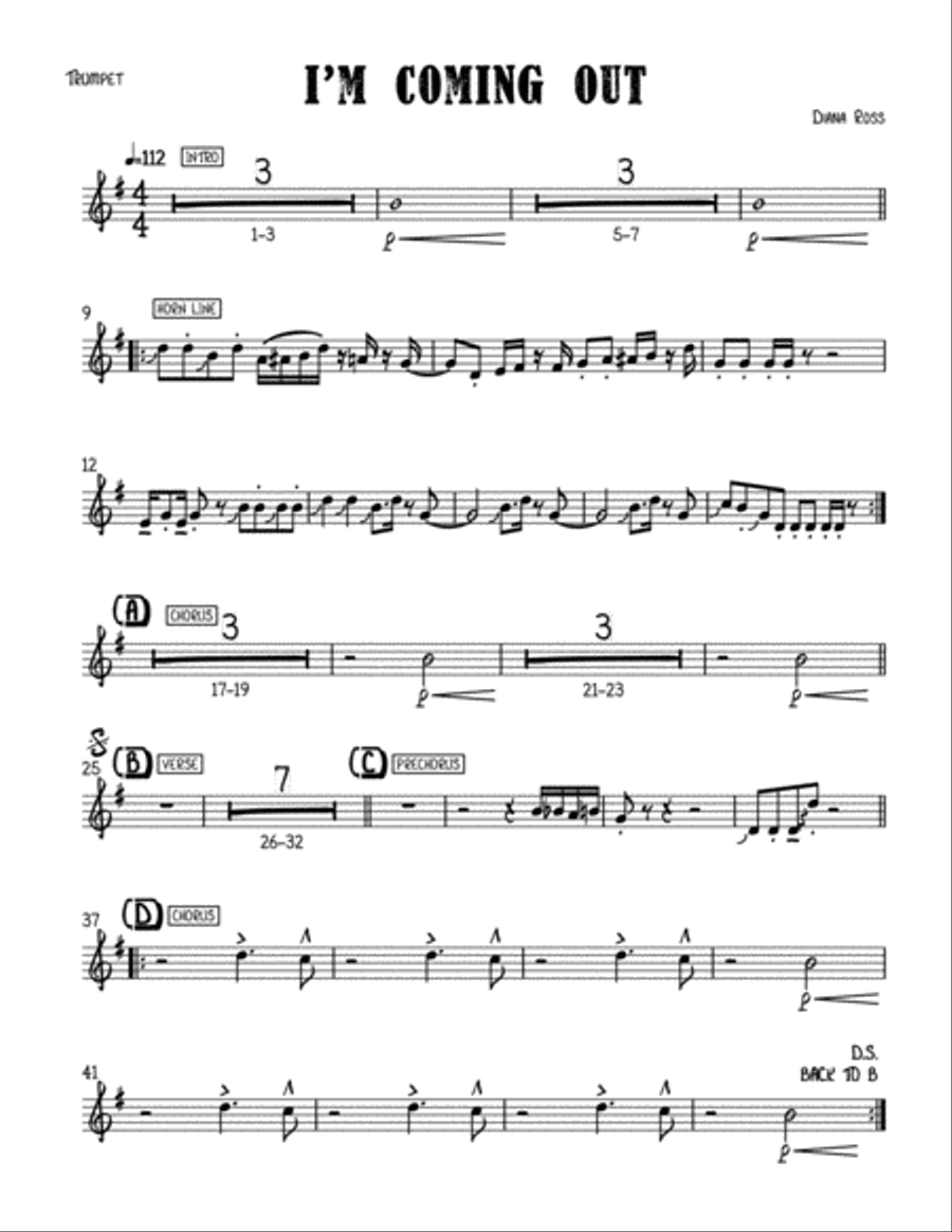 I'm Coming Out Small Ensemble scores gallery preview page 3