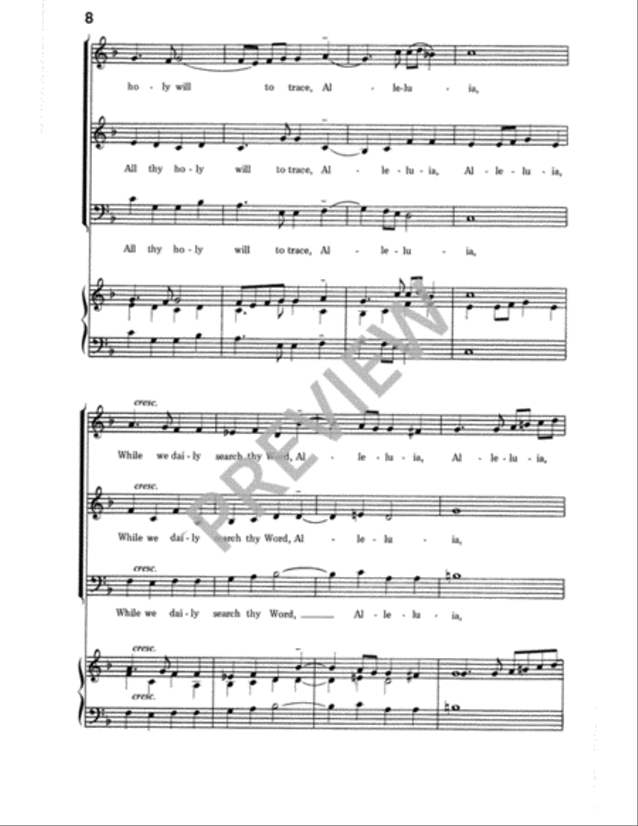 As the Sun Doth Daily Rise 4-Part scores gallery preview page 9