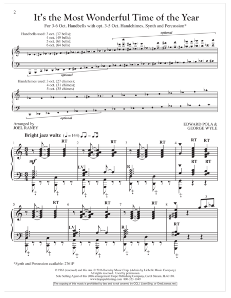 It's the Most Wonderful Time of the Year 5-Octaves scores gallery preview page 2