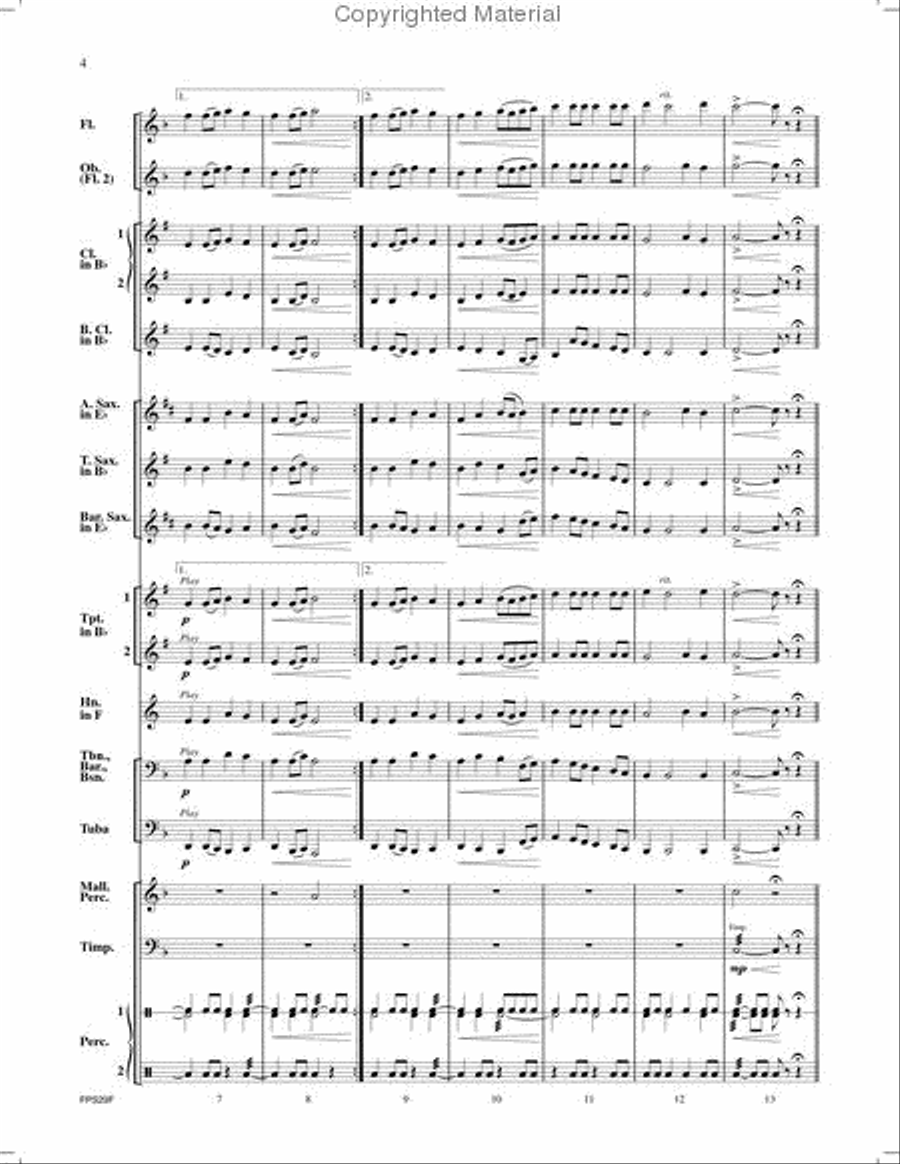 Air And Caprice Air And Caprice Concert Band scores gallery preview page 3
