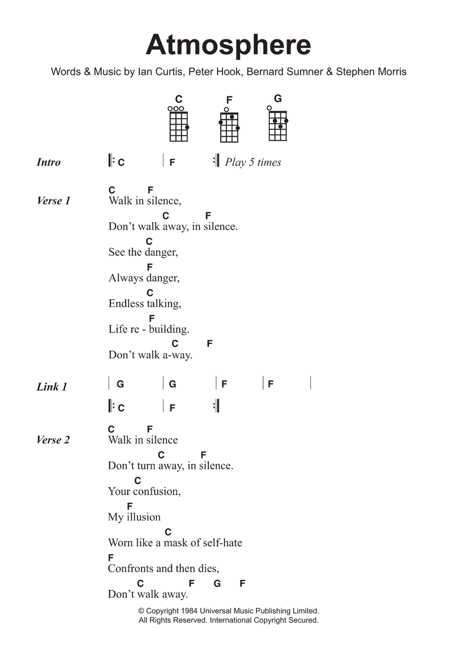 Atmosphere Atmosphere Ukulele scores gallery preview page 1