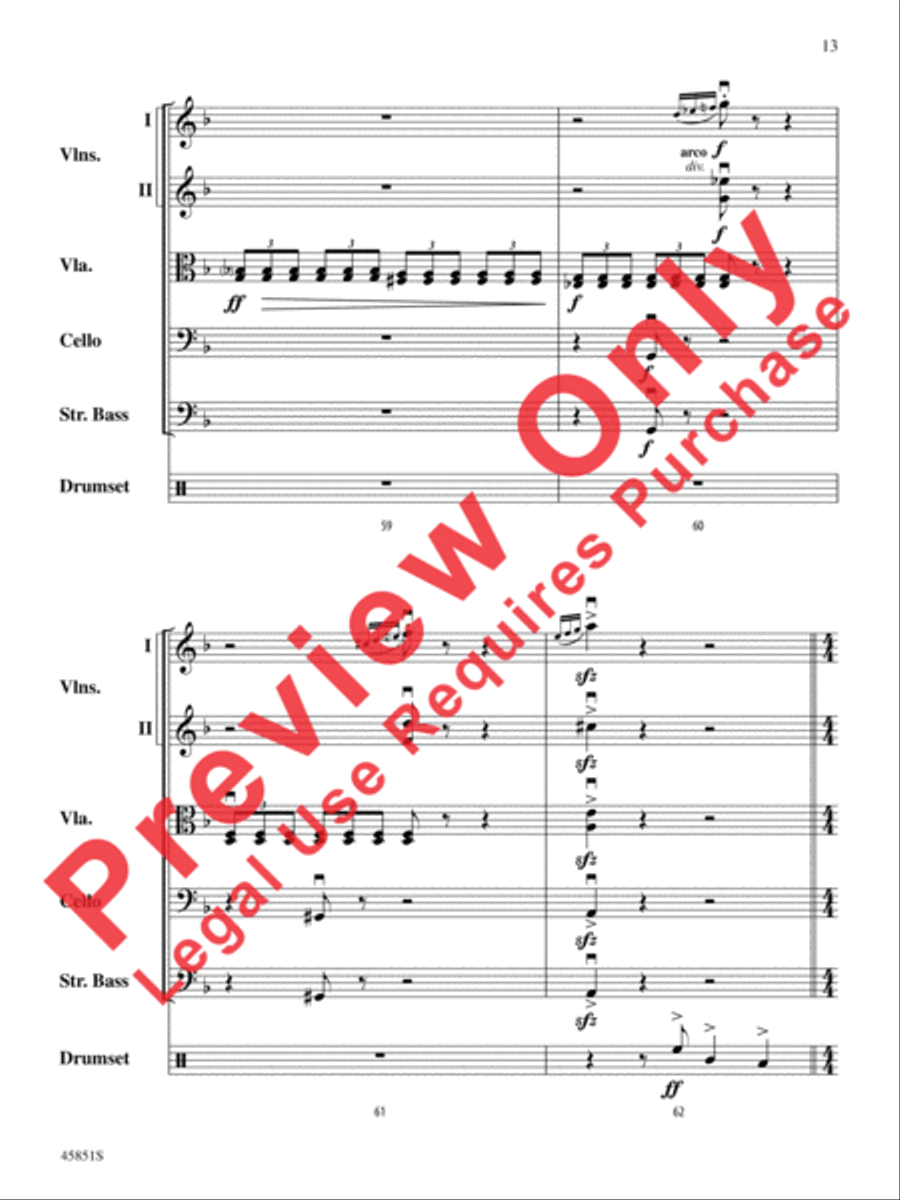 A Halloween Thriller String Orchestra scores gallery preview page 13