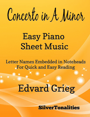Concerto in A Minor Opus 16 Easiest Piano Sheet Music