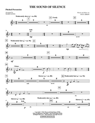 The Sound Of Silence (arr. Mark Hayes) - Percussion II