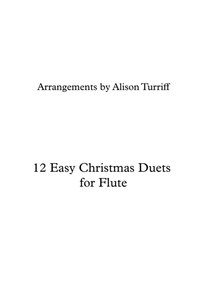 12 Easy Christmas Duets for Flute image number null