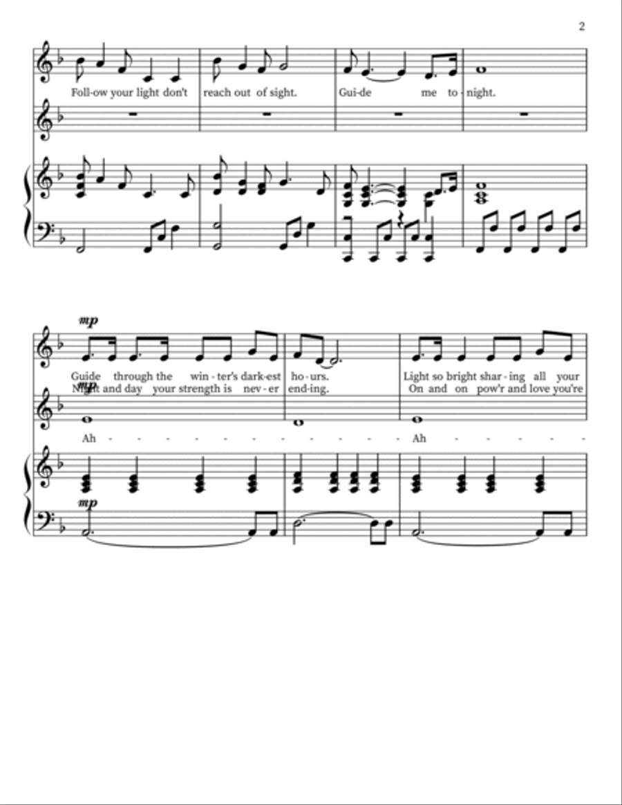 Guiding Light Easy Piano scores gallery preview page 3
