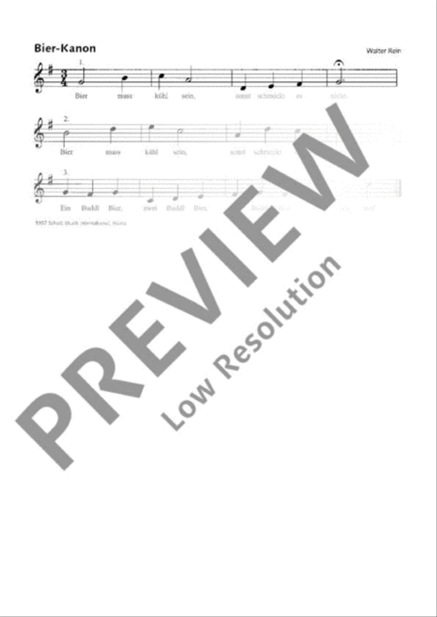 Bier-Kanon Soprano Recorder scores gallery preview page 2