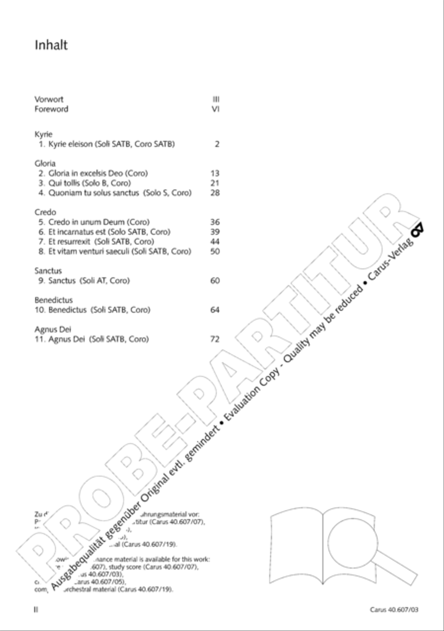 Mass in time of war (Missa in tempore belli) 4-Part scores gallery preview page 3