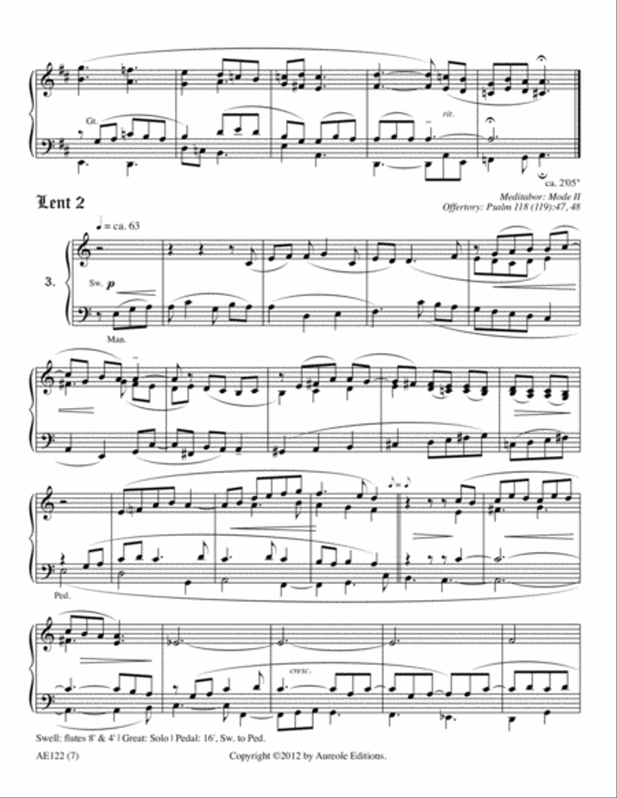 A Gregorian Liturgical Year for Organ, Volume 2 Organ scores gallery preview page 4