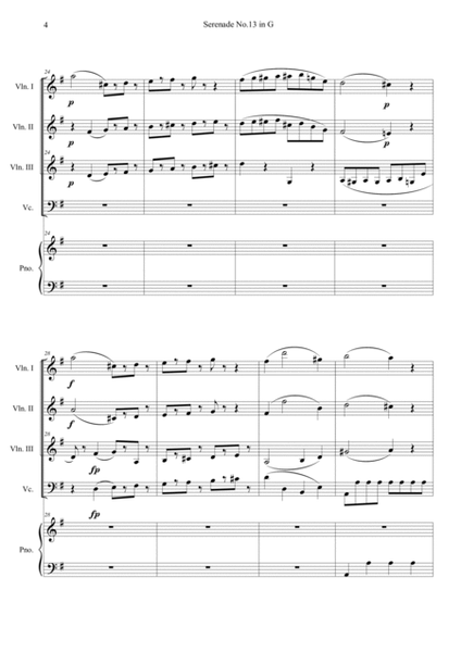 Serenade No.13 "Eine Kleine Nachtmusik" in G major, K.525 4.Rondo image number null