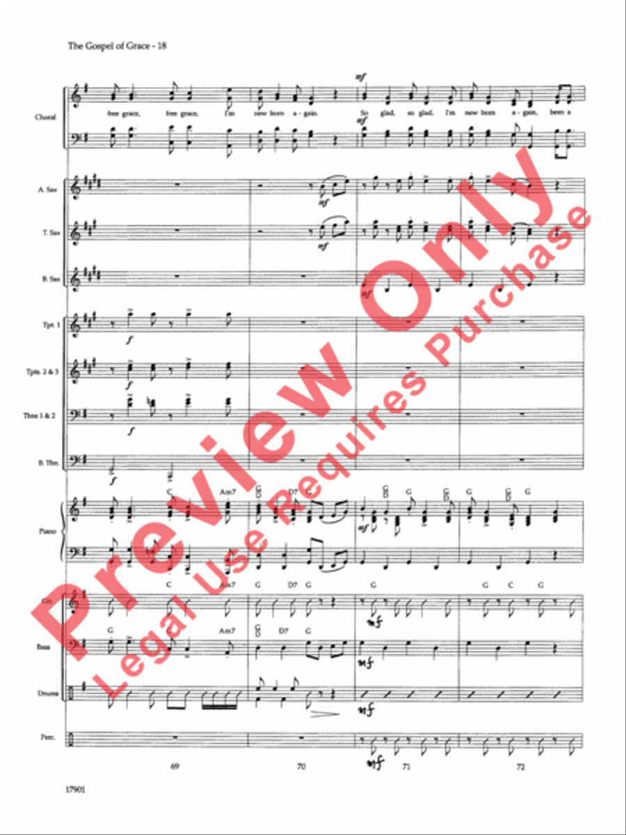 The Gospel of Grace The Gospel of Grace Choir scores gallery preview page 19