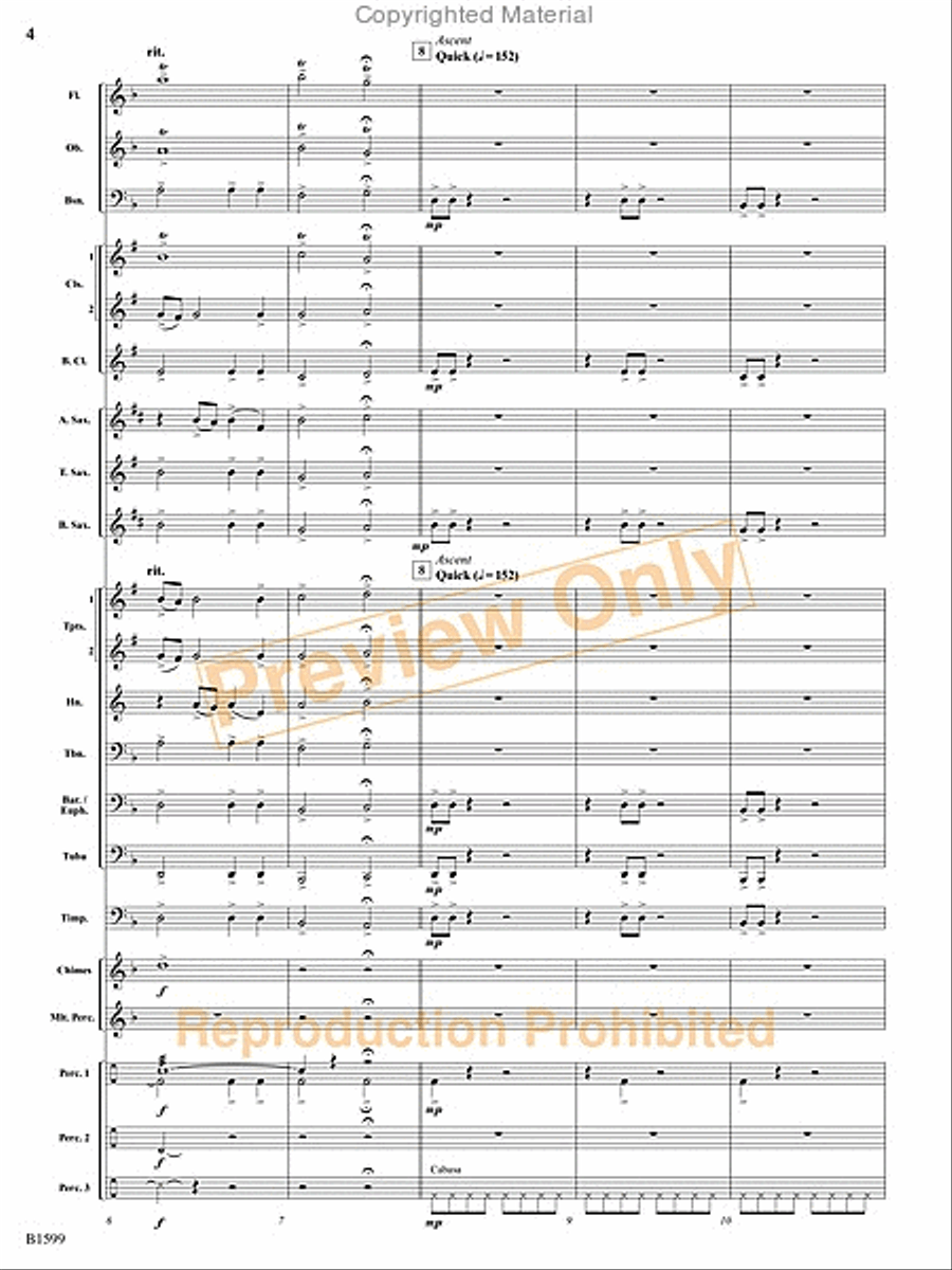 Terminal Velocity Concert Band scores gallery preview page 25