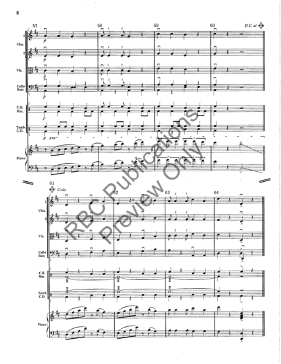 Samba Del Coco String Orchestra scores gallery preview page 9