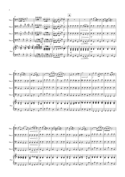 Toreador's Song (fantasia from Carmen) for Trombone Quartet image number null
