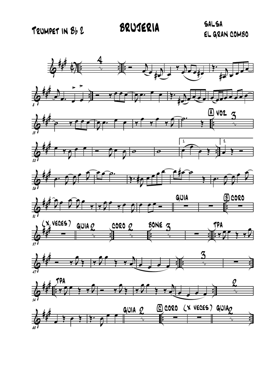 El Gran Combo - Brujeria Full Orchestra scores gallery preview page 4