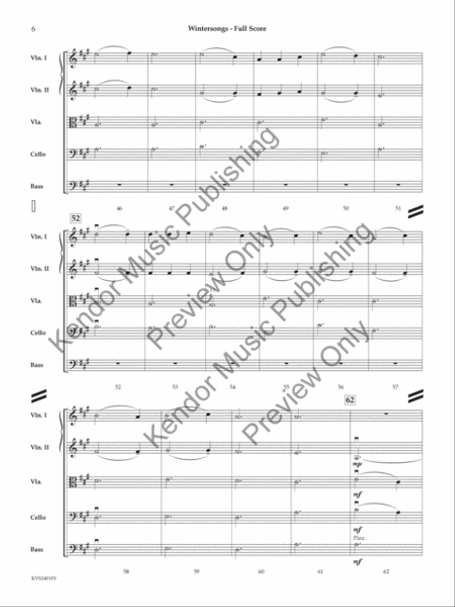 Wintersongs String Orchestra scores gallery preview page 7