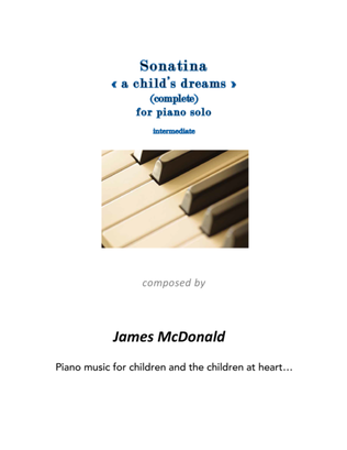 Book cover for Sonatina "A child's dreams" - complete score