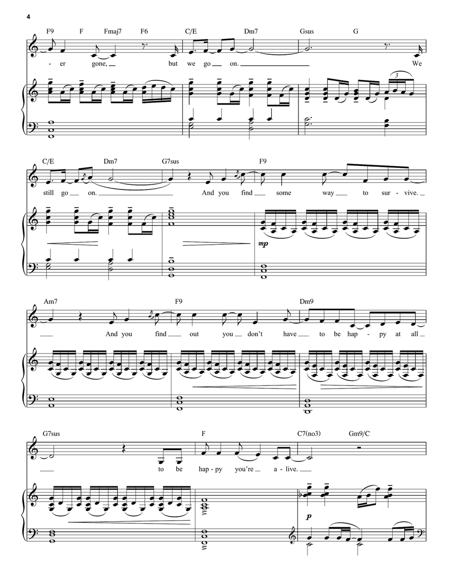 Light (from Next to Normal) Voice scores gallery preview page 4
