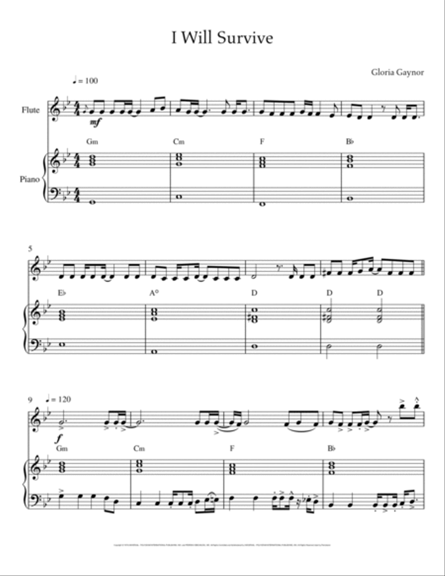 I Will Survive I Will Survive Small Ensemble scores gallery preview page 2