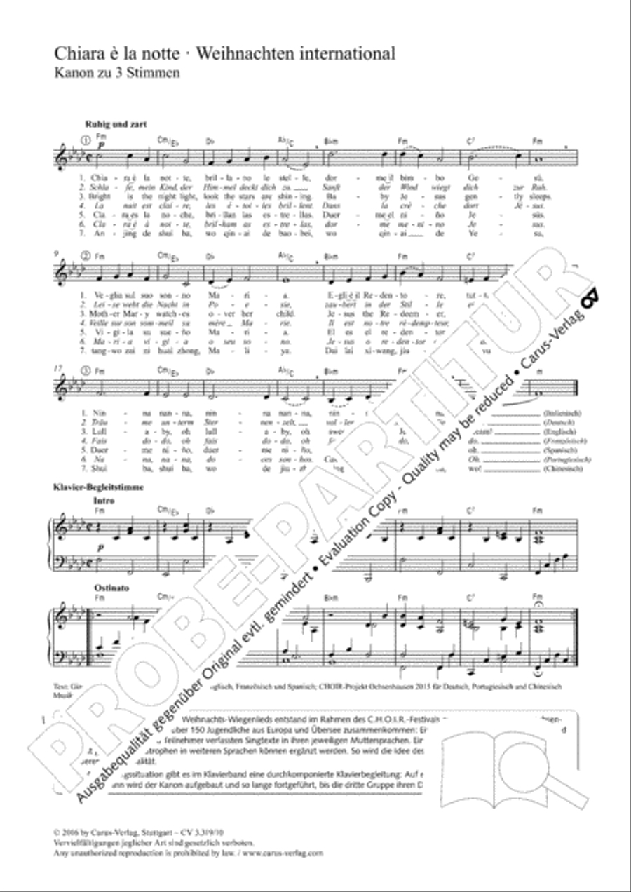 <br>Sheet music extract