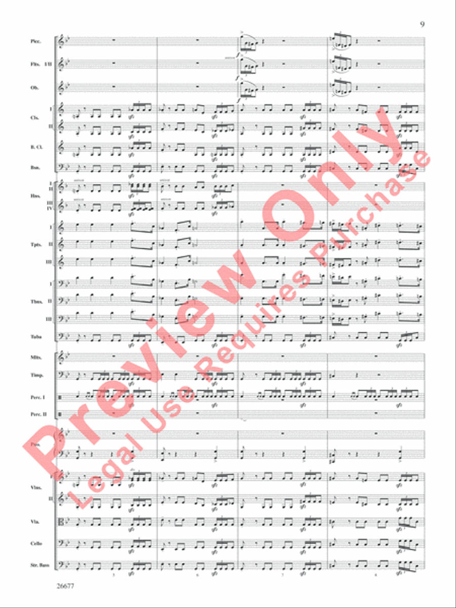 Star Wars Epic -- Part II, Suite from the Full Orchestra scores gallery preview page 10