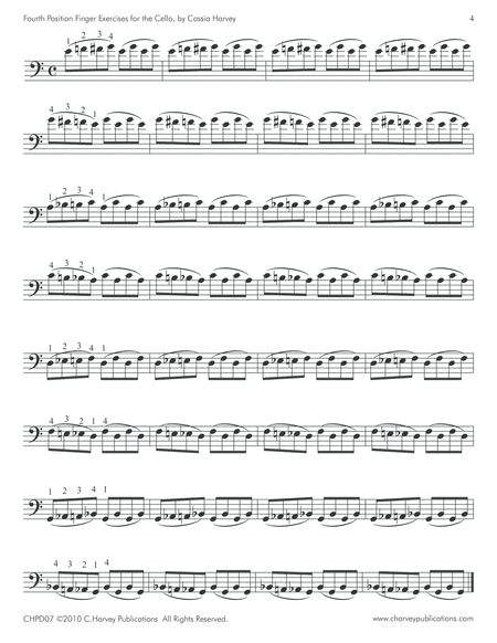 Fourth Position Finger Exercises for the Cello