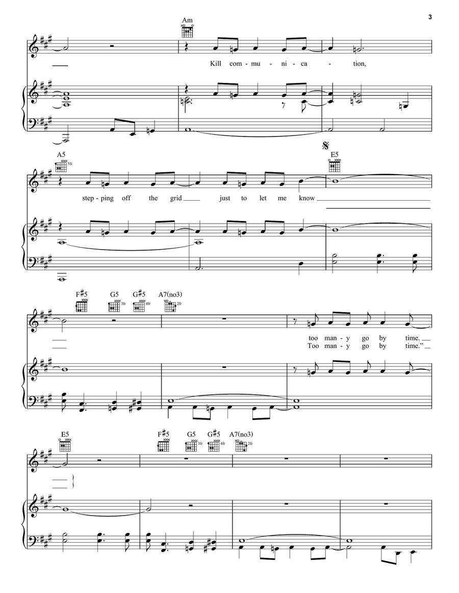 Better Call Saul Main Title Theme Piano, Vocal, Guitar scores gallery preview page 3