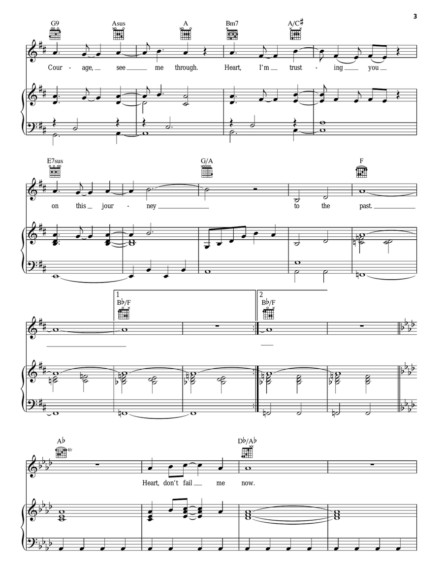 Journey To The Past (from Anastasia) Guitar scores gallery preview page 3