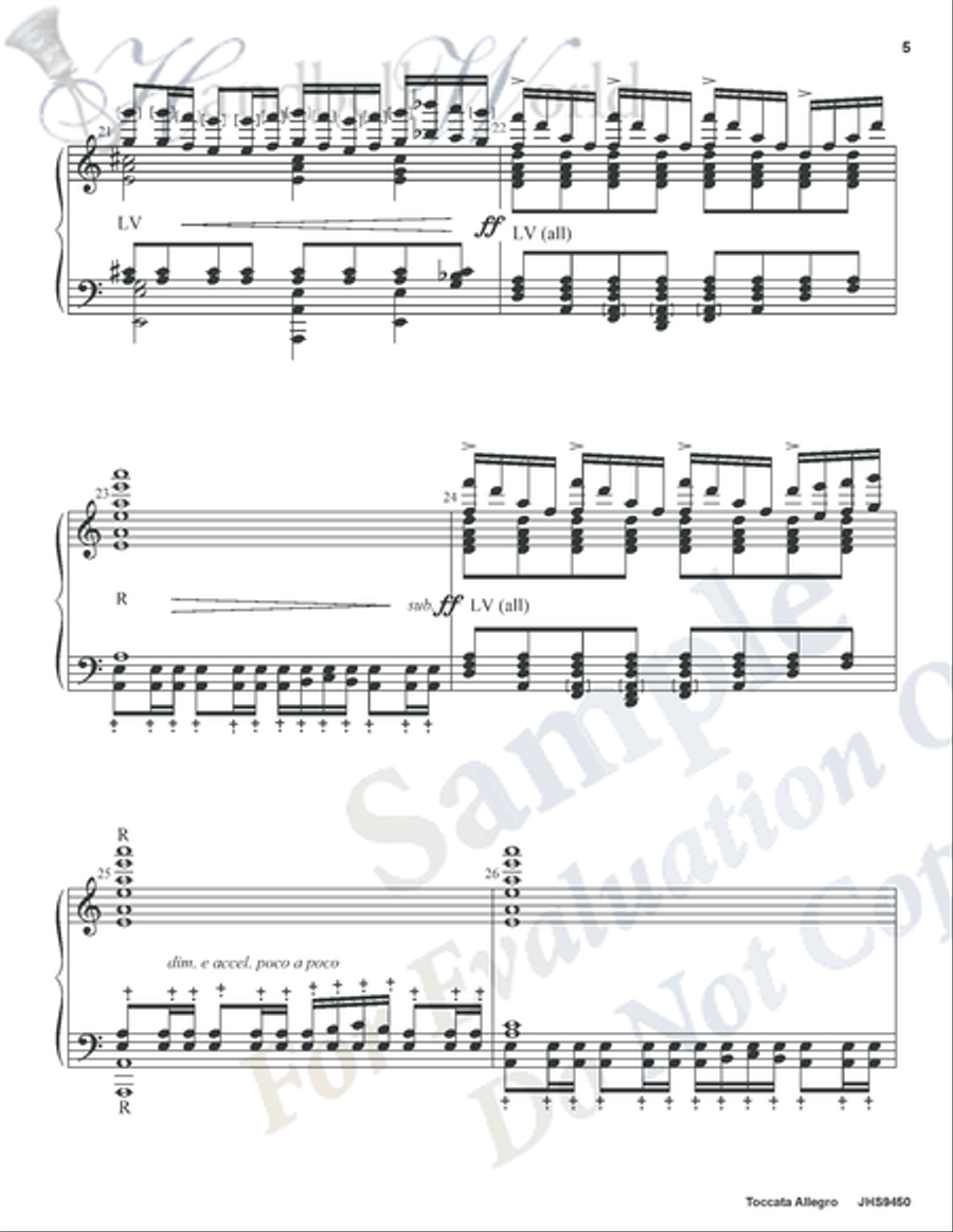 Toccata Allegro 5-Octaves scores gallery preview page 4