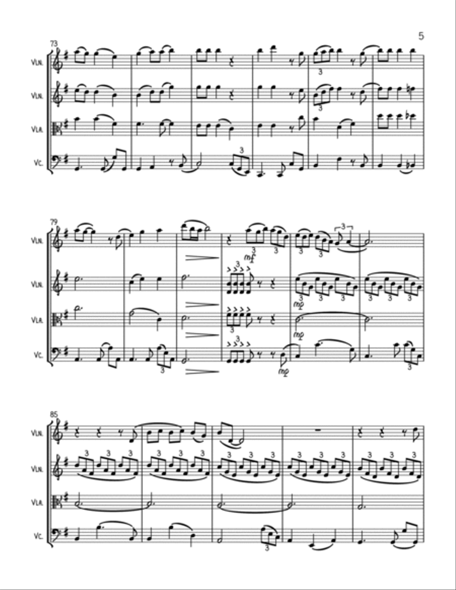 If I Ain't Got You String Quartet scores gallery preview page 5