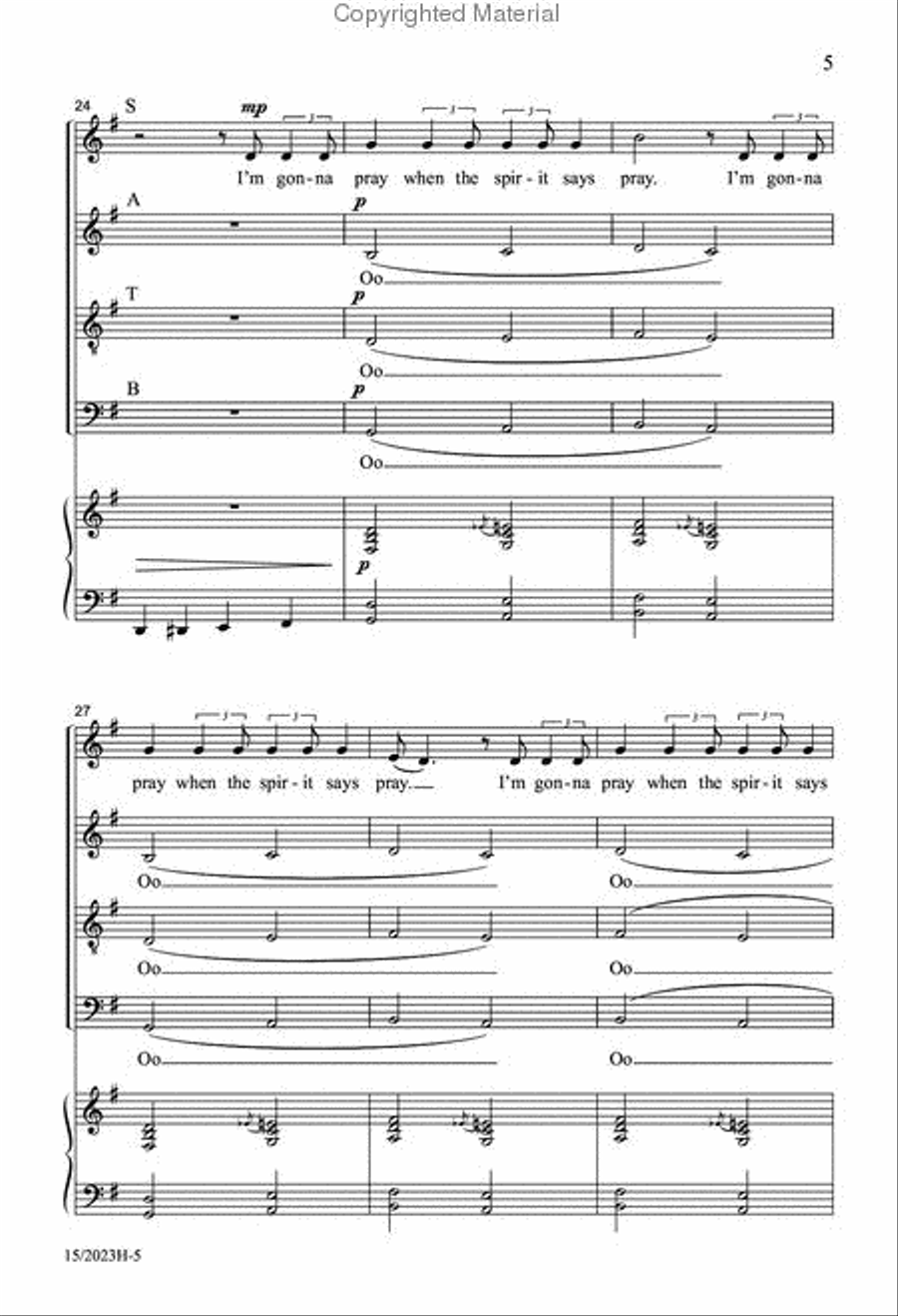 I'm Gonna Sing I'm Gonna Sing 4-Part scores gallery preview page 5